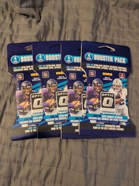 2025 Donruss Optic NFL Sleeved BOOSTER PACK LOT OF 4 New! DOWNTOWN UPTOWN HUNT